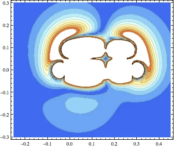Original modeled magnetic-field cross section of the Zeeman slower housing
